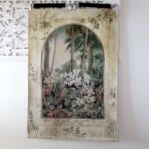 Lena Liu Tropical Oasis Wall Hanging Tapestry 26x36 inch Vertical Rod Sleeve